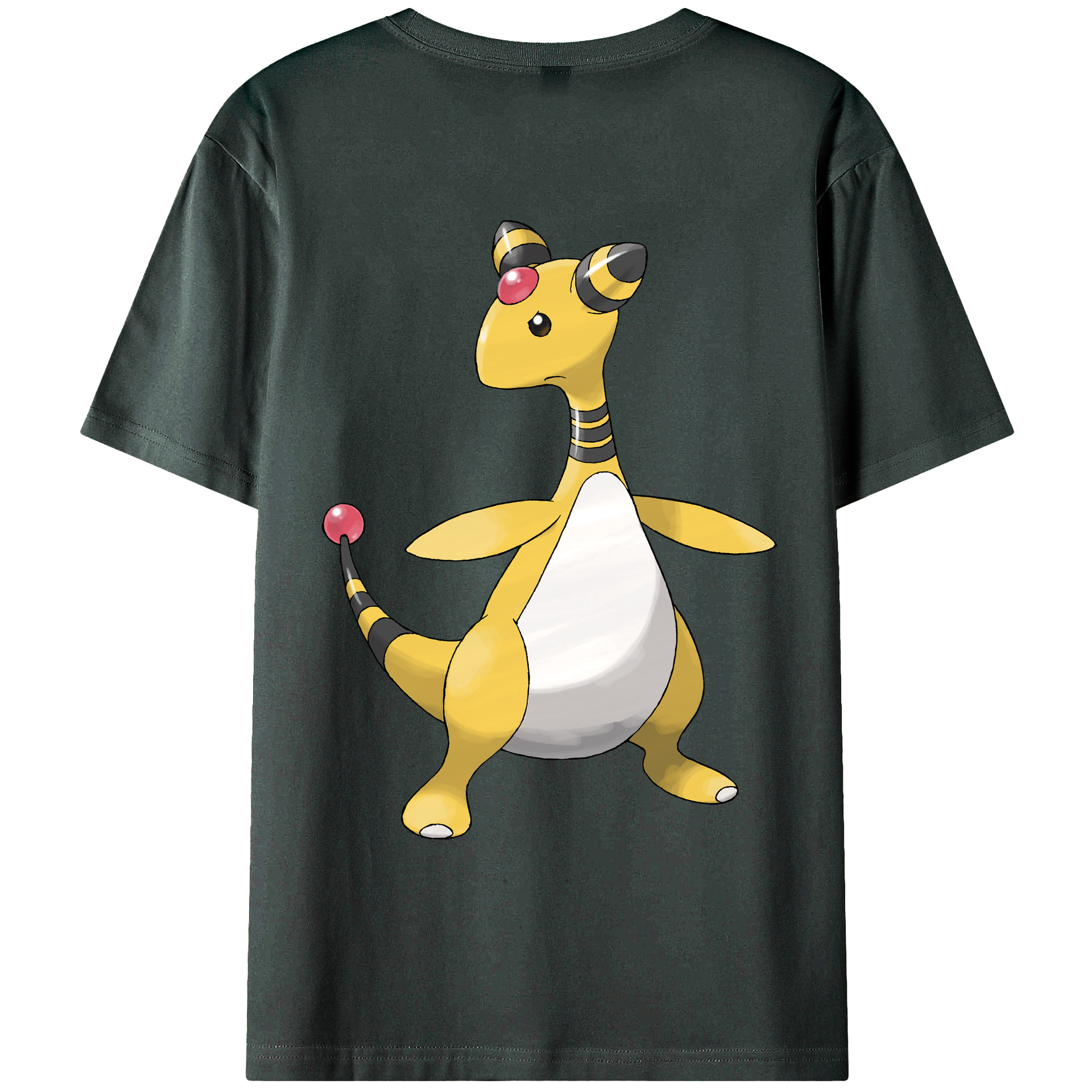 （画像用） ポケットモンスター Pokémon 綿100％ メンズ半袖Tシャツ（バックプリント） 通気性